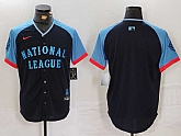 Men's National League Blank Navy 2024 All Star Limited Stitched Baseball Jersey,baseball caps,new era cap wholesale,wholesale hats